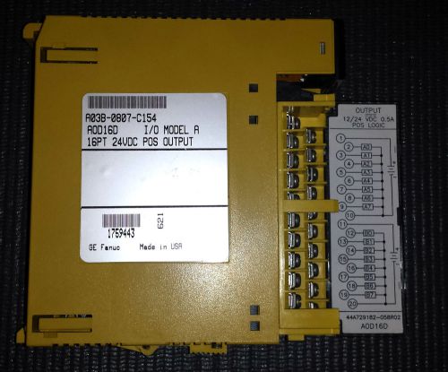 GE FANUC DIGITAL OUTPUT 16PT 24VDC POS (AOD16D / A03B-0807-C154)