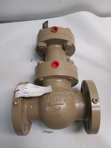 NEW CASHCO 2 MRV CS/SST 2IN PNEUMATIC 300 STEEL FLANGED GLOBE VALVE D406366