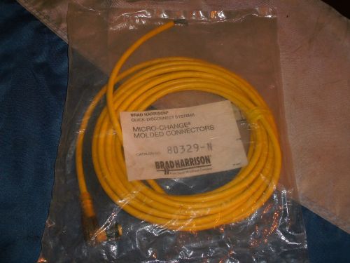 BRAD HARRISON 80329-N LED MICRO-CHANGE 4P 3W NPN FEMALE 90° 10-30VDC CORDSET