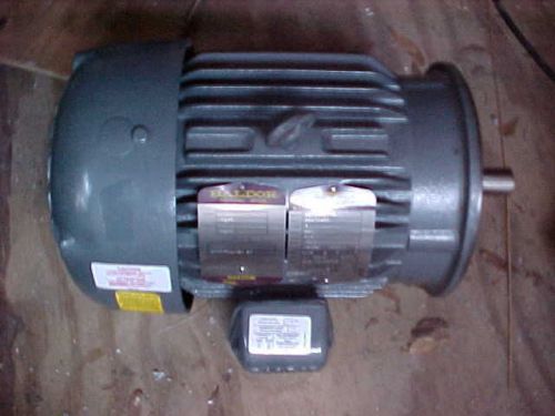 NEW, BALDOR MOTOR 5 HP,MODEL # VCP3665T-4,CHEMICAL PROCESSING MOTOR