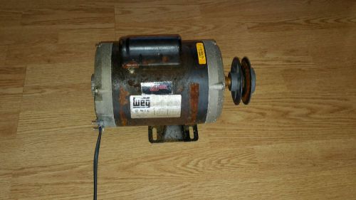 Weg 3/4 hp electric motor for sale