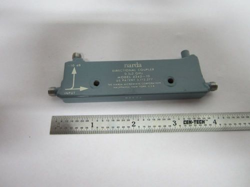 NARDA DIRECTIONAL COUPLER RF MICROWAVE FREQUENCY 2 GHz 4242-10 BIN#B2-C-95