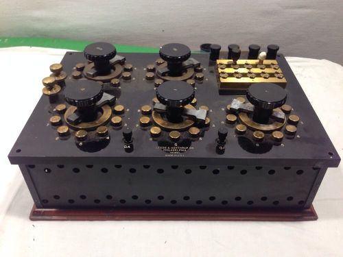 LEEDS &amp; NORTHRUP Antique Open Dial Wheatstone Bridge