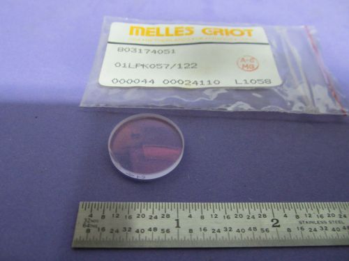 OPTICAL COATED MELLES GRIOT LENS LASER OPTICS BIN #7