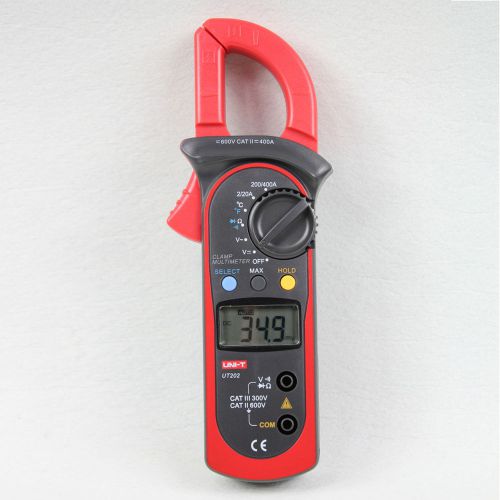 High Accuracy UT202 Digital Clamp Multimeters DMM DCV ACV Auto Range Temperature