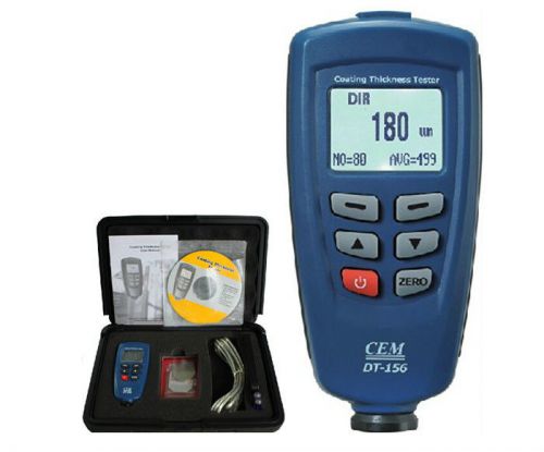 GeM DT-156 Paint Coating Thickness gauge Meter Auto F/NF Probe Tester 1250um H