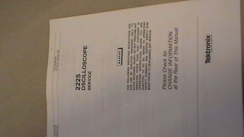 Tek tektronix 2215 oscilloscope service manual pg 46 070-6299-00 2/89 for sale