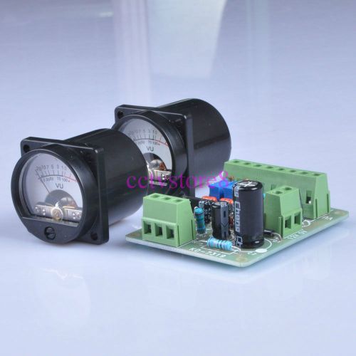 Vu meter driver board + 2pcs vu meter warm back light 35x35mm 500?a 0db=1.288v for sale