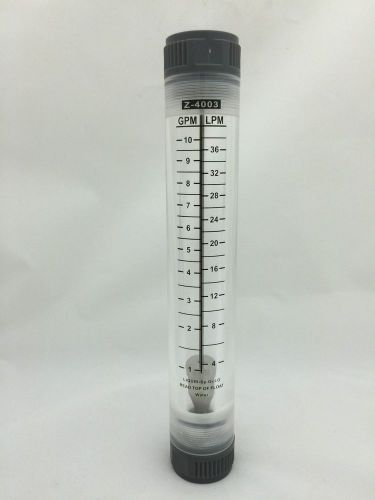 Water FLOWMETER - ROTAMETER 1 - 10 gpm inline