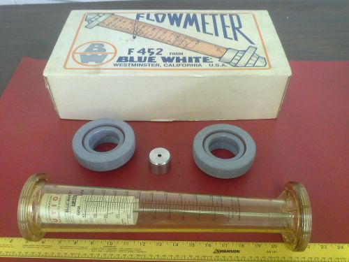 BLUE WHITE F452 FLOWMETER F-4502060LH NEW IN BOX