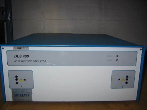 Spirent dls 400 dl4-400j2 adsl wireline simulator 400j2 free shipping! - 30 day for sale