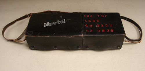Navtel 2 Section Hard Leather Case 40cm X 13cm X 8.5cm