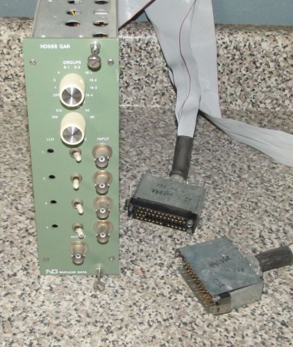 NUCLEAR DATA ND ND568 GAR  NIM BIN MODULE PLUG IN