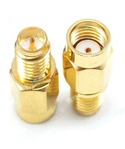 50 pcs Copper RP-SMA male to RP-SMA female jack center RF coaxial connectors