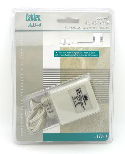 Labtec 6V 400mA AC Adapter Center Negative AD-4