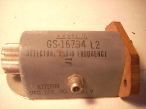 WESTERN ELECTRIC DETECTOR, RADIO, FREQ P/N GS16734L2PT1 NSN 1430-00-573-0749