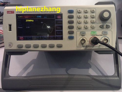 25MHz 2CH Signal Function Arbitrary Waveform Generator 200MSa/s 4.3&#039;&#039; TFTLCD USB