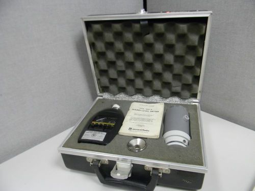 GENERAL RADIO 1565B SOUND LEVEL METER 1562A PERMISSIBLE SOUND LEVEL CALIBRATOR