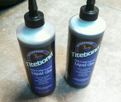 NEW SEALED Titebond 2300 Polyurethane Wood Glue, Brown, 12 oz x 2, FREE SHIPPING