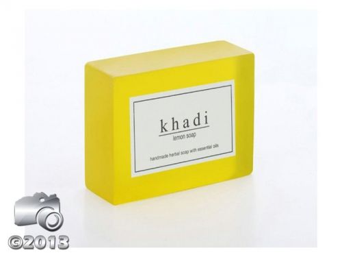 Khadi natural  pure lemon soap lemon is mild, refreshing &amp; cleansing 250gm for sale