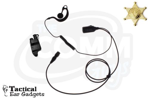 Quick Release Police Earpiece Falcon Lapel Microphone MA-Com P7200 P5100 Jaguar