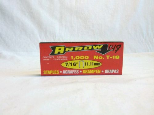 Arrow Staples No. T-18 7/16&#034; 5,000 Count (Inv.#:3268174)