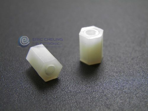 20pcs M3x8mm Plastic Nylon Standoff Spacer Hex m3 x8 New