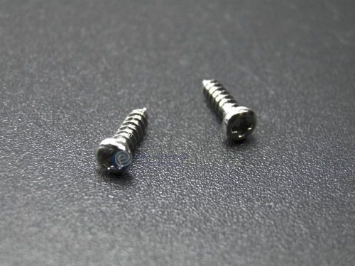 100pcs PA 2.3x8 mm Screw Tapping Cross Head Screw Flat Head Phillips One-Way