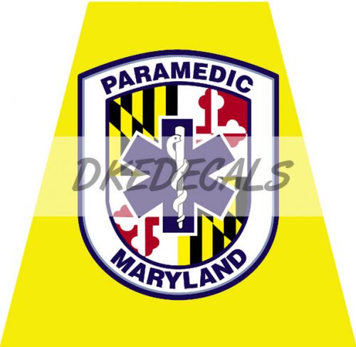 FIREFIGHTER HELMET TETS SINGLE TETRAHEDRONS FIRE STICKER MARYLAND MD PARAMEDIC