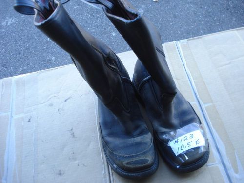 Warrington PRO CROSSTECH Leather Firefighter Bunker Boots 10.5 E ....L123