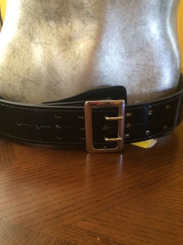 JayPee High Gloss Duty Belt 402AC-size 40 black- Nickel *Last One* New