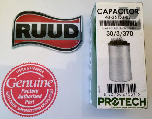 Rheem Ruud Capacitor 30/3 370 43-23204-03 43-26261-03