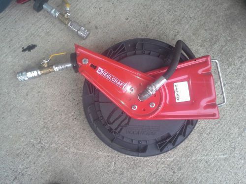 Reelcraft rt802-olp hose reel with hose used for sale