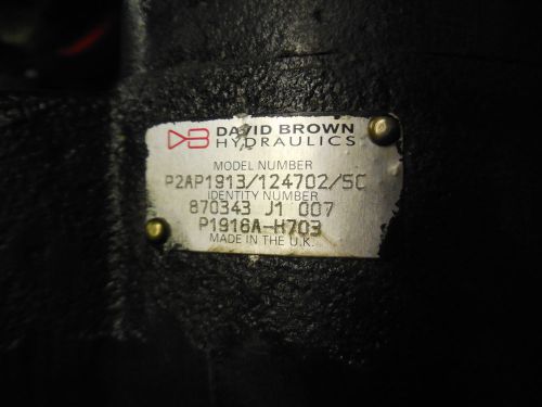 NEW DAVID BROWN HYDRAULICS PUMP P1916A-H703