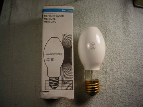 Philips H38JA-100/DX 100W White Mogul Mercury Vapor Grow Lamp ED23.5 H38