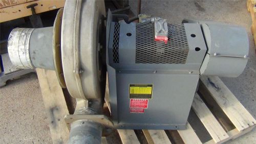 Baldor emm3613t 5hp motor w/ 7 inch centrifugal blower - xlnt condition !! for sale