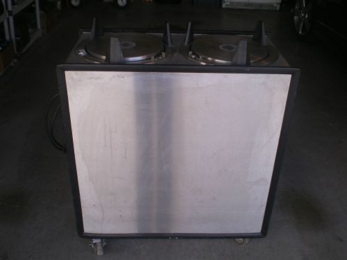 APW Wyott HML2-12 Lowerator Heated Plate Dispenser Nice but Only One Side Heats