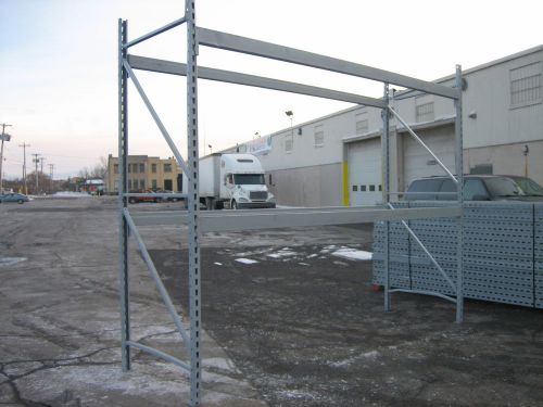 4 sections republic pallet rack 40&#039; l x 12&#039;t x 42&#034; deep , clean racking , hd for sale