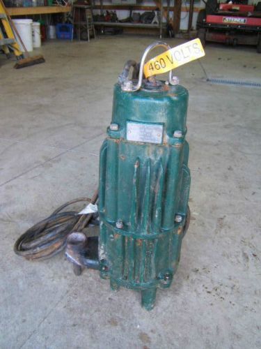 ZOELLER Grinder Pump 460 volts 2HP