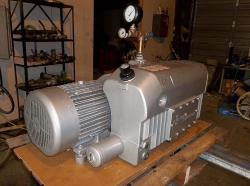 Busch rc0160 b 7.5 hp rotary vane vacuum pump, 117 cfm, 11 torr. warranty for sale