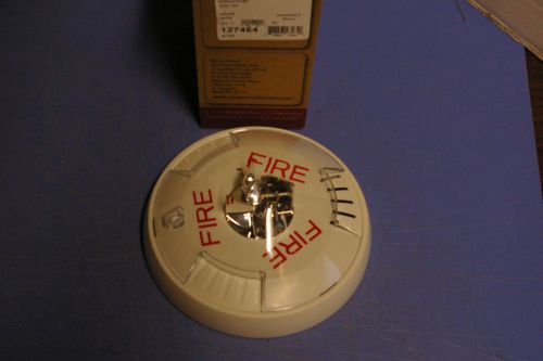 1 – WHEELOCK HSWC # 127464 WHITE CEILING MOUNT FIRE ALARM SIGNAL HORN STROBE NEW