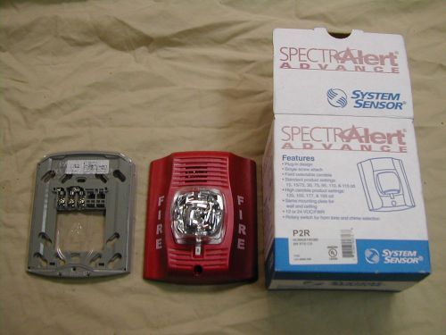 Spectralert p2r horn/ strobe fire alarm for sale