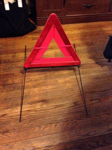 Warning triangles emergency roadside folding triangle reflectors set of 3 for sale