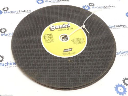 (3) norton gemini 14&#034; x 1/8&#034; x 1&#034; all purpose cut off blade wheels for sale