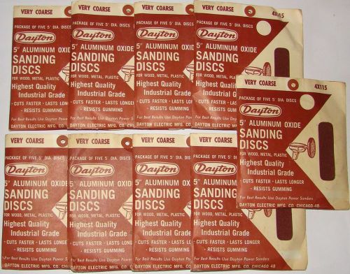 Sanding Discs, 5&#034; Aluminum Oxide, very coarse (qty 46)