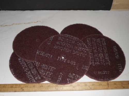 3M SCOTCHBRITE HI STRENGTH DISCS MEDIUM  8&#034;X1/2&#034; 5 PIECES DEBURRING