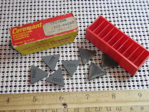 4 NEW SANDVIK TPU 433 1025 84010 CARBIDE INSERTS. GRADE: 1025 {84010}