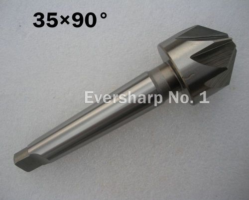 New 1pcs HSS 8Flute Dia 35mm 90 Degree Taper Shank Countersinks Drill Cutter