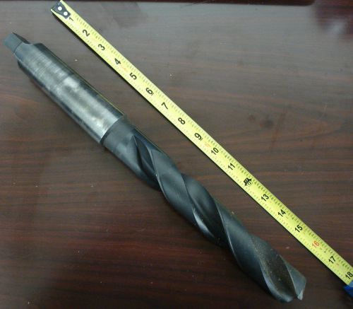 1-17/32&#034; 5MT Taper Shank Drill HSS 9-3/8&#034; Flute 16-3/8&#034; OAL  USA  NEW |13B|