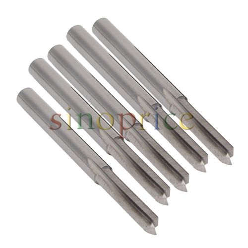 5pcs 4x17mm Router Cutting Bit Double Flute Straight Slot CNC PCB Milling Cutter